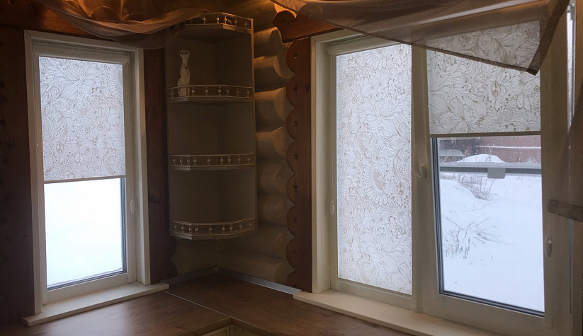 Рулонные шторы Юни2 с тканью Авенсис